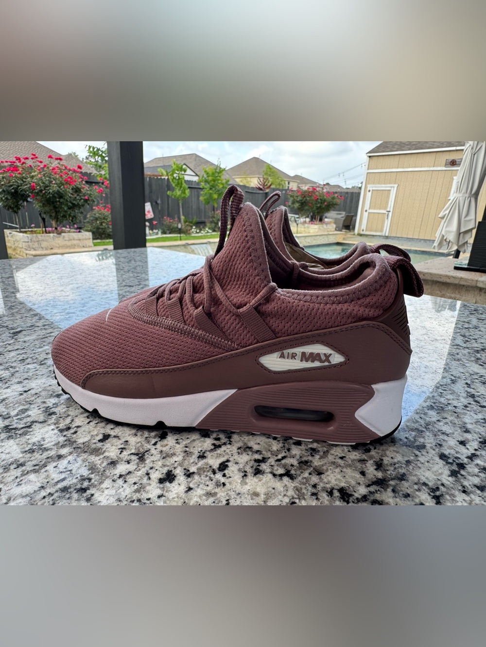 Nike Burgundy Mesh Air Max Sneaker